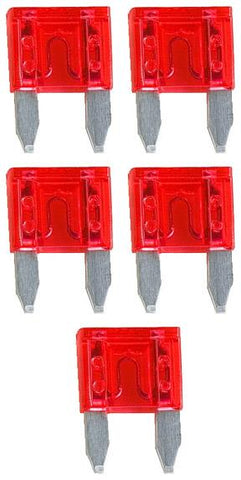 Audiopipe Ast Fuse 10amp 25 Pack Mini Blade; Blister Pack Audiopipe