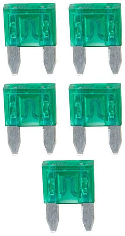 Audiopipe Ast Fuse 30amp 25 Pack Mini Blade; Blister Pack Audiopipe