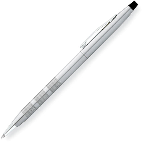 Cross Classic Century Satin Chrome Ballpoint Pen Medium Tip Black Ink