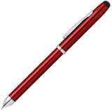 Cross Tech3+ Engraved Translucent Red Multifunction Pen (black & Red Pen Pencil & Stylus)