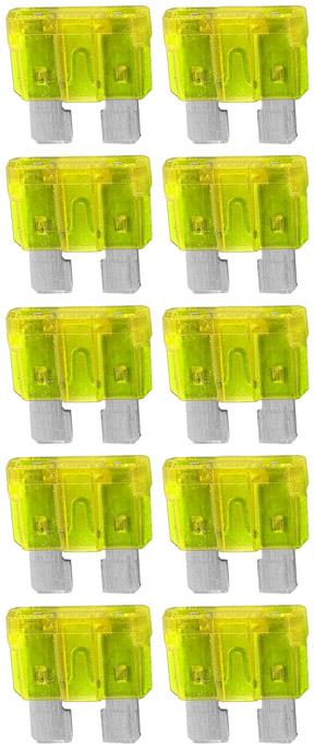 Atc Fuse 20 Amp; 10 Pack Blister; Audiopipe