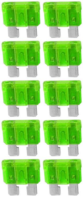 Atc Fuse 30 Amp; 10 Pack Blister; Audiopipe