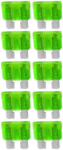 Atc Fuse 30 Amp; 10 Pack Blister; Audiopipe