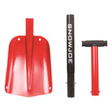 Snow Joe Red Compact Utility Shovel 32 In Aluminum 3 Piece Smart Lock