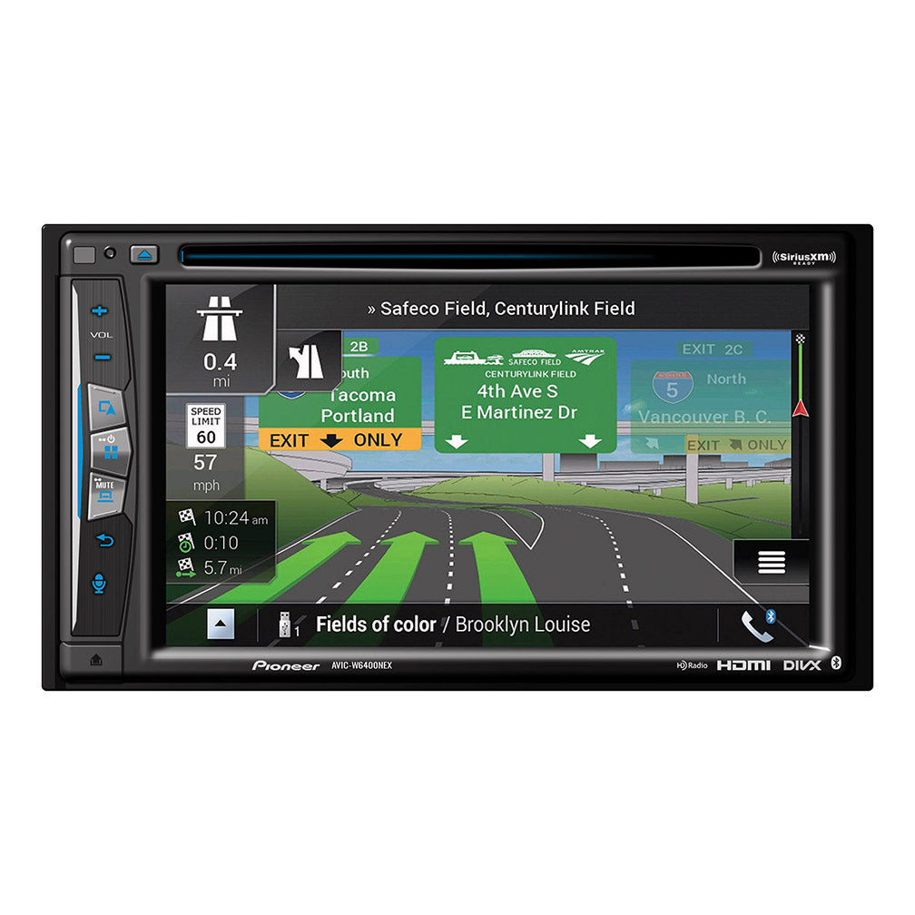 Pioneer 6.2" Ddin Dvdwireless Applie Carplay Hdbt Remotebuilt In Nav