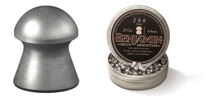 Benjamin Domed Pellet.25 Caliber 27.9 Grain 200 Count