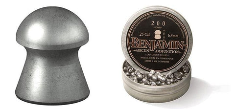 Benjamin Domed Pellet.25 Caliber 27.9 Grain 200 Count