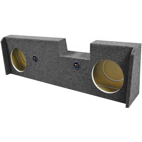 Qpower Dual 10" Woofer Box For 2014-current Gmc-chevy Crew Cab Under Seat Downfire