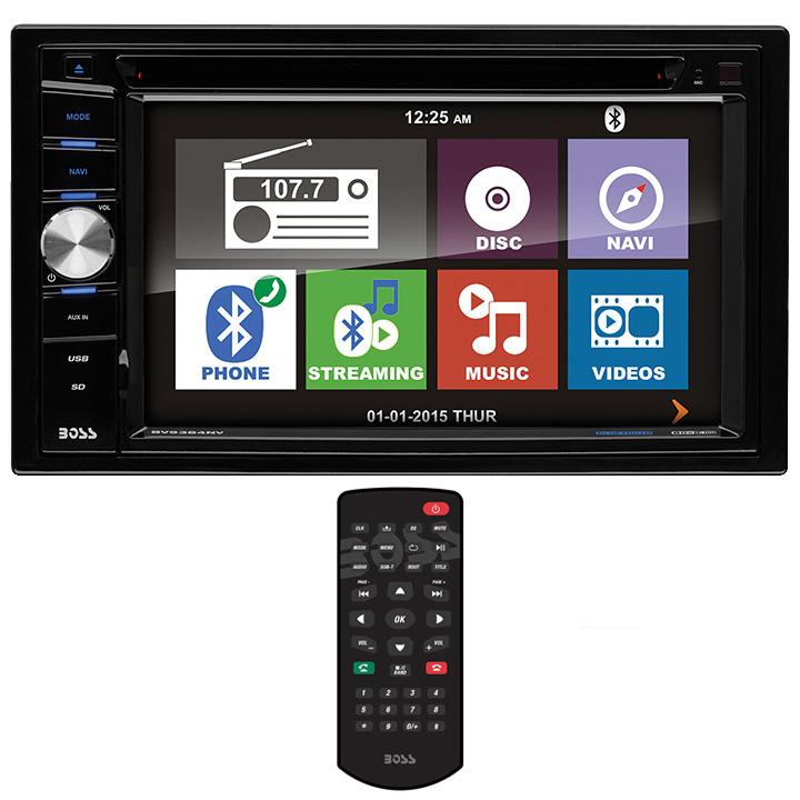 Boss 6.2" Ddin Receiver Navigation Bluetooth Dvd-cd Remote