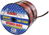 Speaker Cable 12ga. 500' Audiopipe;red + Black