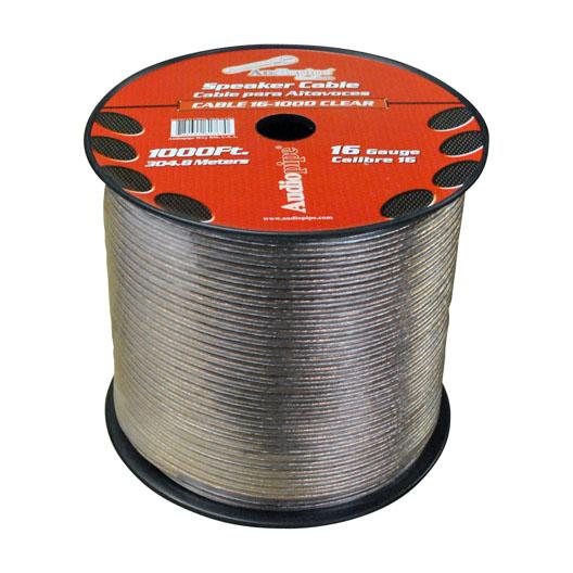 Speaker Wire Audiopipe 16 Ga 1000' Clear