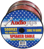 Speaker Cable 16 Ga. 1000' Audiopipe; Red + Black