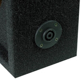 Qpower Full Range Empty Box Holds 2 - 10" & 2 - Super Tweeter W- Speakon Connection With Cable