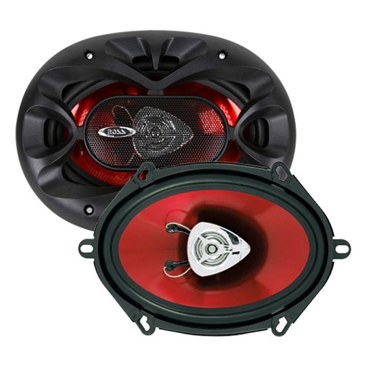 Boss 5x7" Speaker 2-way Red Poly Injection Cone