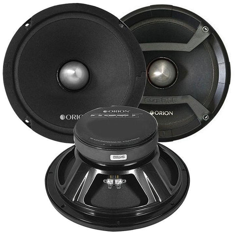 Orion Cobalt 8" Midrange Speaker With Grills Sold Pairs 1200w Max