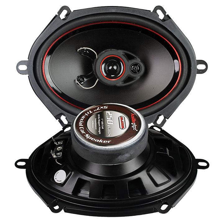 Audiopipe Speaker 5x7" 3-way (pair) 250 Watt Pp Cone