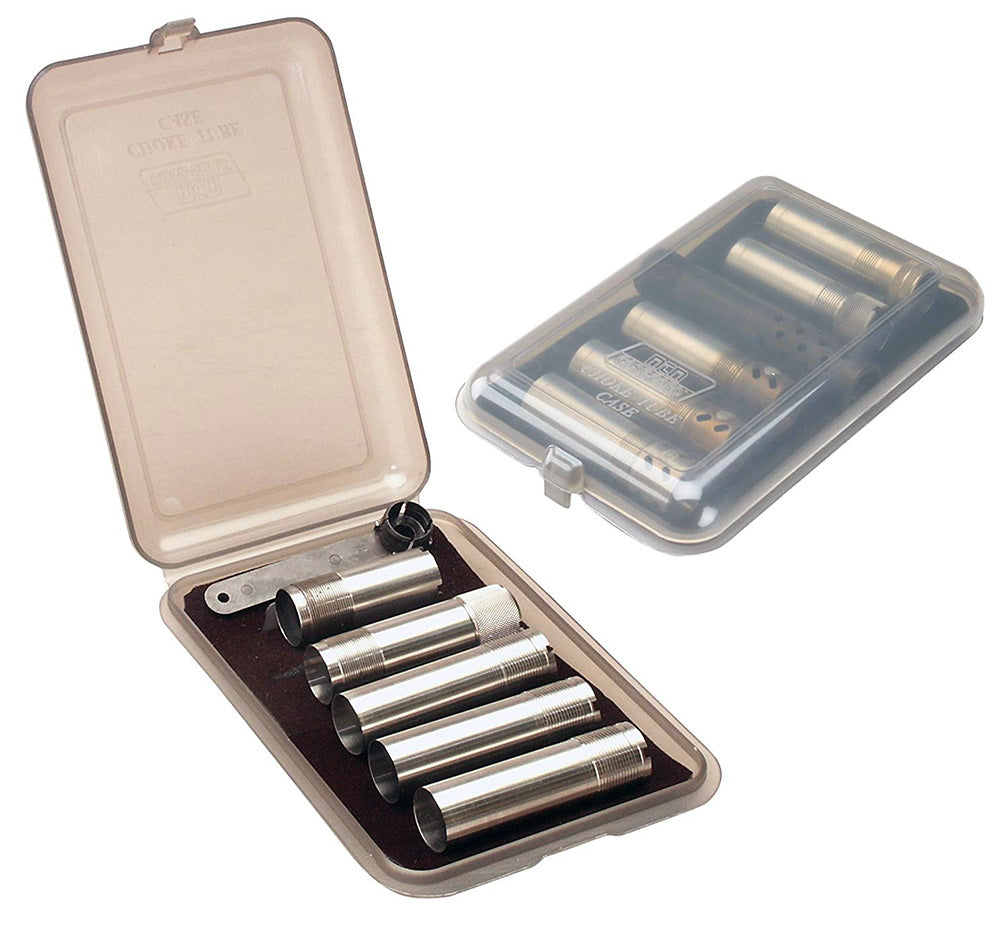 Mtm Choke Tube Case Holds 6 Extended Chokes Clear Smoke