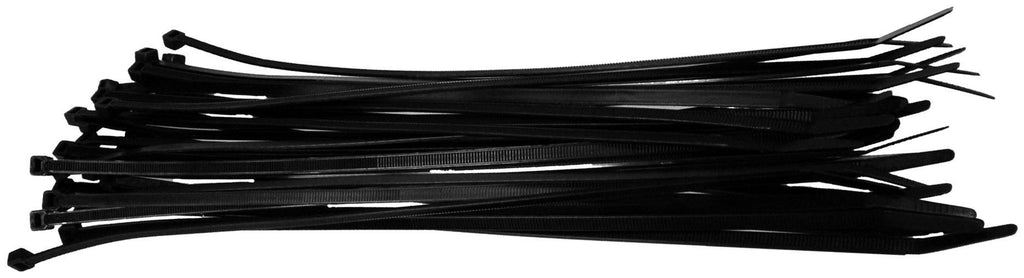 Wire Ties 8" Black 100 Pcs Xscorpion