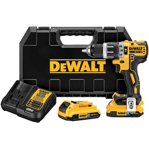 Dewalt 20v Max Xr Li-ion 2.0ah Bluetooth 0.5" Compact Hammer Drill Kit