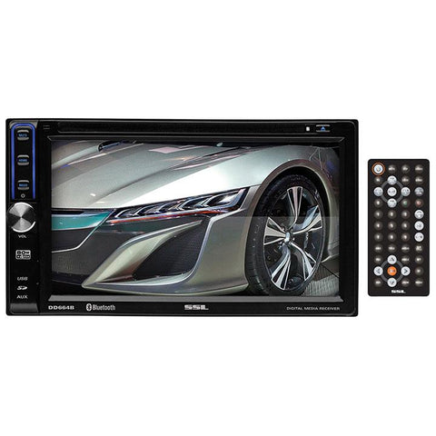 Soundstorm 6.2" Double Din Touchscreen Receiver Bluetooth Aux-usb-sd