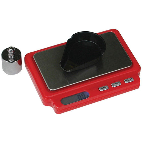 Mtm Mini Digital Reloading Scale -(2) Aaa Batteries - Red