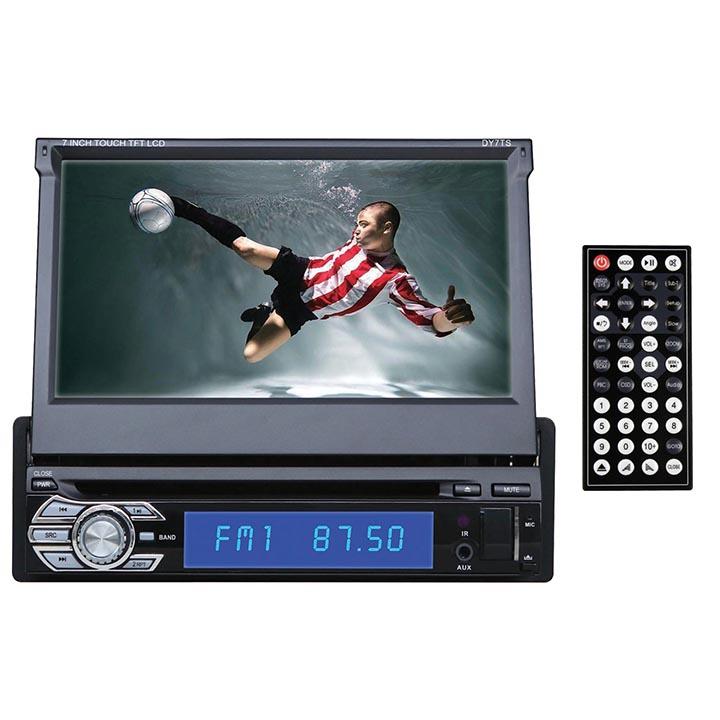 Dashyu 7" Indash Flip Out Dvd Receiver Bluetooth Detach Face Aux Input Remote