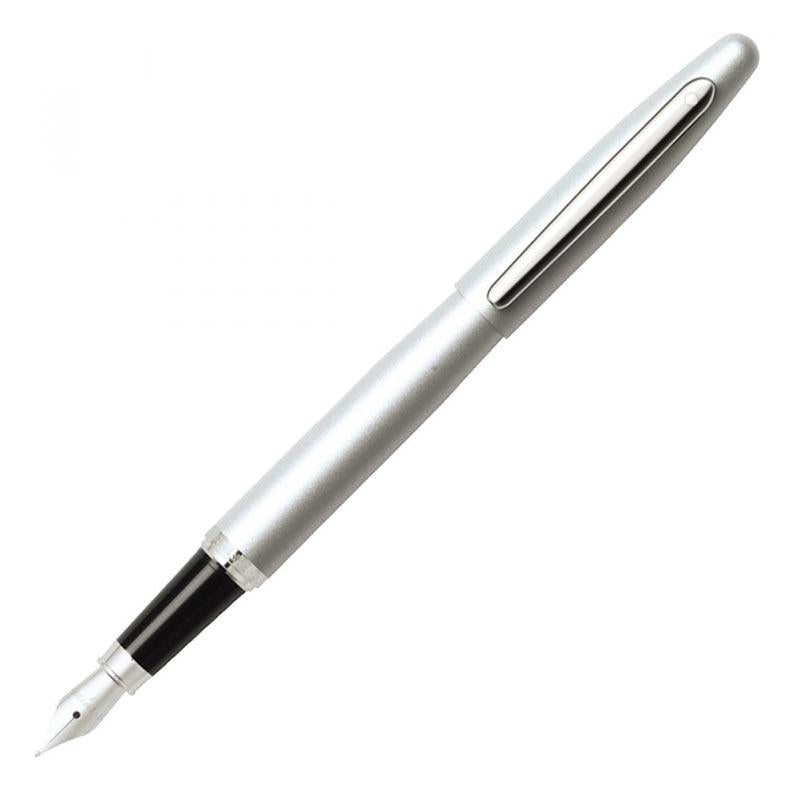 Cross Sheaffer Vfm Strobe Silver Fountain Pen: Fine Nib