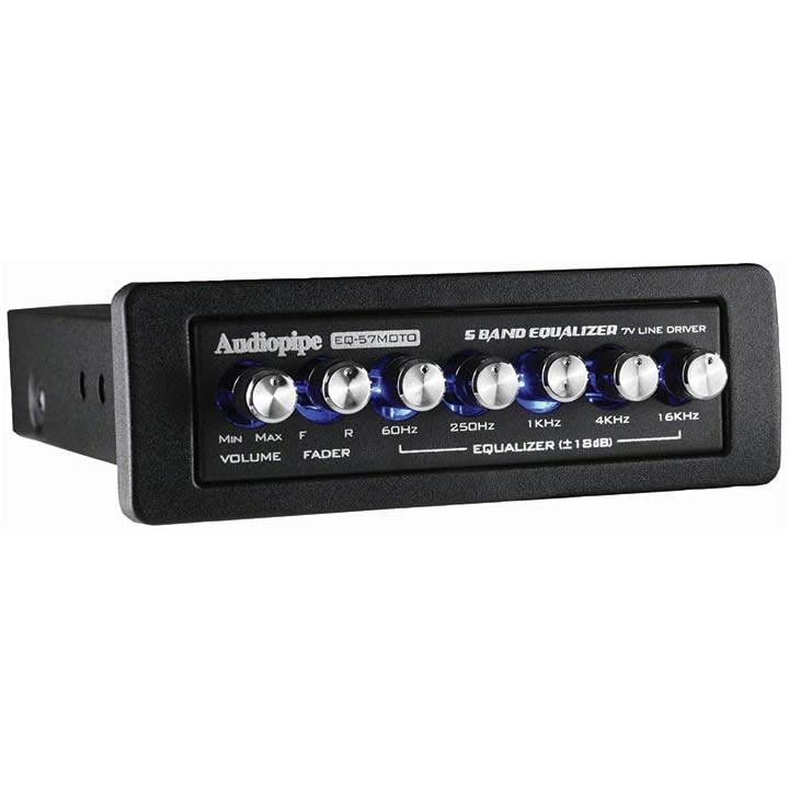 Audiopipe 5 Band Graphic Equalizer 7v Line Driver