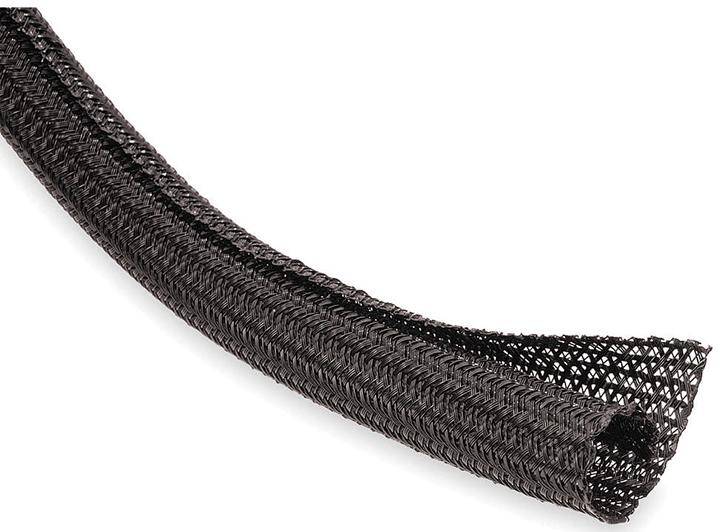 Techflex Flexo F6 Split Loom 1-4-inch 200 Ft Black Braided Cable Sleeve