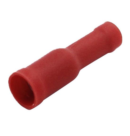 Bullet Connector Female 22-18 Ga; Xscorpion; Red; 100 Pcs