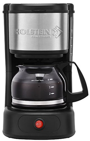 Holstein Housewares 5 Cup Coffee Maker Black