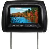 Power Acoustik 7" Headrest Monitor 3 Color Skins Dual Channel Ir