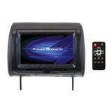 Power Acoustik 9" Headrest Monitor 3-color Skins Lcd-dvd Usb-sd Sold Each