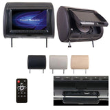 Power Acoustik 9" Headrest Monitor 3-color Skins Lcd-dvd Usb-sd Sold Each