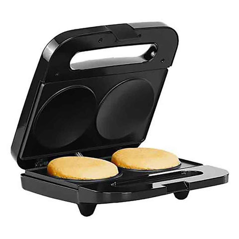 Holstein Housewares 2 Section Arepa Maker Black-stainless Steel