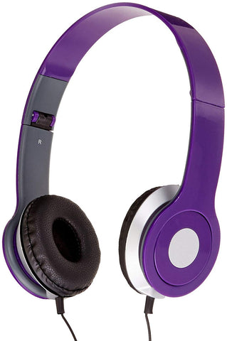 Ilive Iah54r Over The Ear Dj Headphones Purple