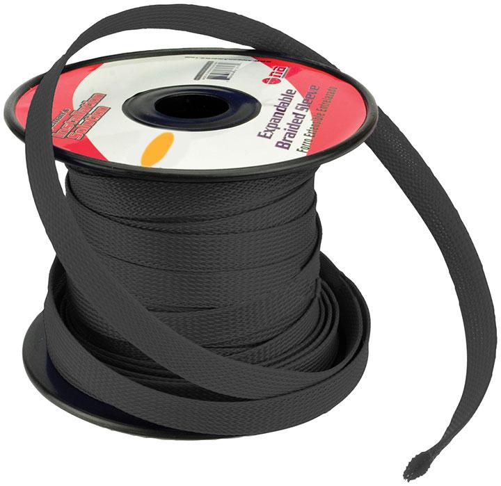 Installation Solution Expandable Braided Sleeve Black 3-8"