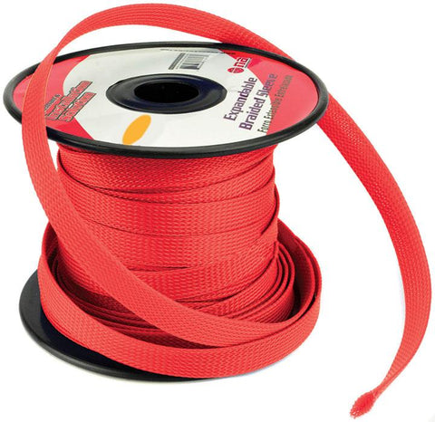 Installation Solution Expandable Braided Sleeve Red 3-8"