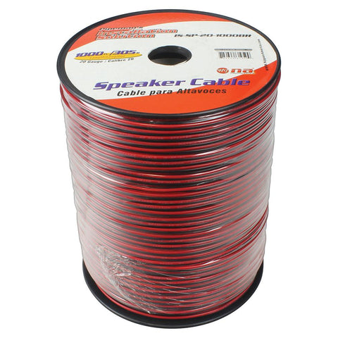 Installation Solutions Speaker Cable 1000ft-black And Red Jacket