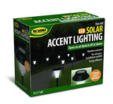 Jobar Ideaworks Solar-powered Led Accent Light Set Of 8 Black