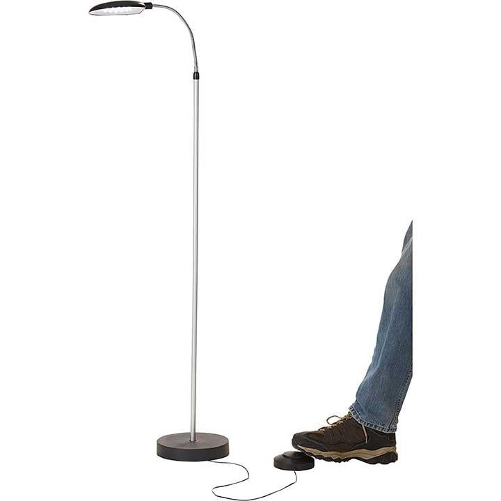 Jobar Battery Operated Led Cordless Anywhere Floor Lamp With Foot Control