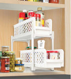 Jobar Two Tier Under Sink Sliding Shelf