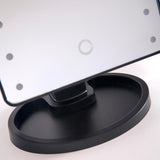 Ideaworks Light Up Mirror Large 16 Led Lights Rotating Mirror Magnifier Tray Battery Powered