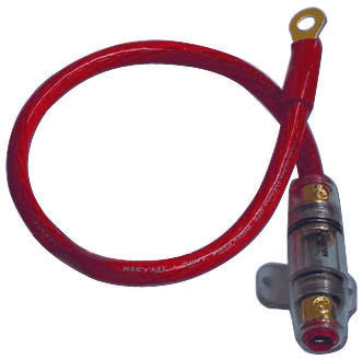 Power Kit 4ga. Red 60a Agu W-18" Wire;ring Terminal