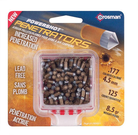 Crosman Powershot Gold Flight Penetrator (gold).177 Caliber 8.5 Grain 125 Count