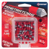 Crosman Powershot Red Flight Penetrator (red).22 Caliber 16.7 Grain 100 Count