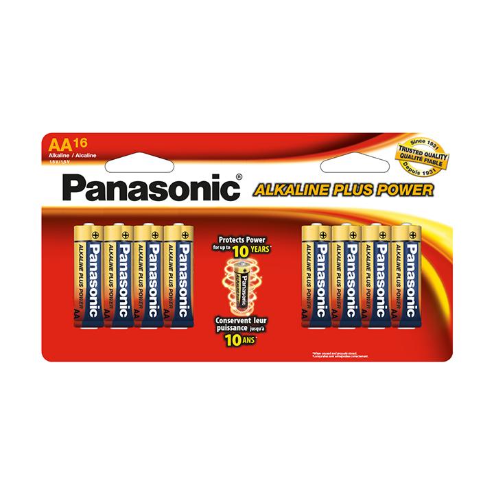 Panasonic Alkaline Size "aa" Plus Power (16-pack)