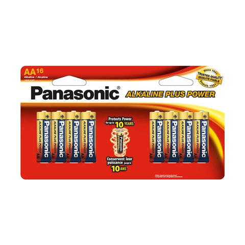 Panasonic Alkaline Size "aa" Plus Power (16-pack)