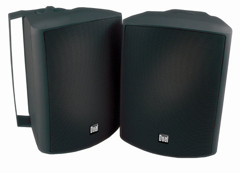 Dual  5-1-4 Inch 3-way In-outdoor & Bookshelf Studio Monitor Speakers Black