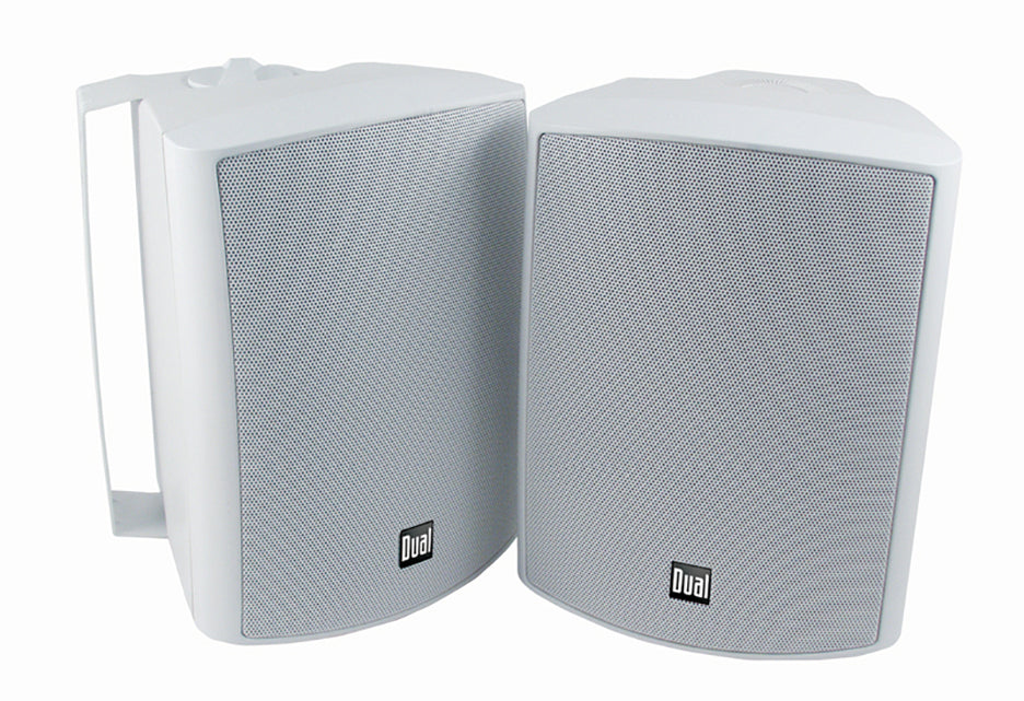 Dual  5-1-4 Inch 3-way In-outdoor & Bookshelf Studio Monitor Speakers White